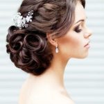 Glamorous Curly Updo- Wedding curly hairstyles