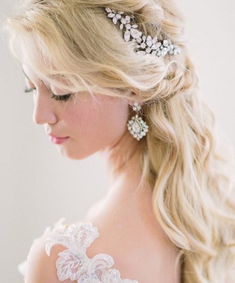 Gorgeous Timeless Style- Half up and hald down wedding hairstyles