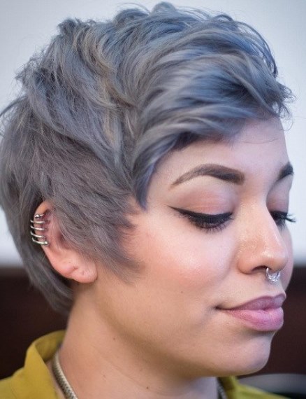 Gray and Blue colorful pixie cuts jpeg