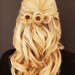 Hairstyle with Circular Twist- Half up and Half down wedding hairstyles