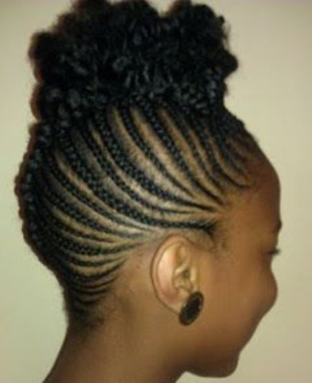 High Mohawk Braided Updo hairstyles