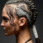 Intricate Braid with Wet Look- Wet hairstyles