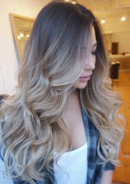 Long Ash Blonde hair looks