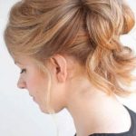 Loose Updo with Pinned-Up Ponytail- Loose updos
