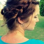 Loose Updos with Bangs and Crown Braids