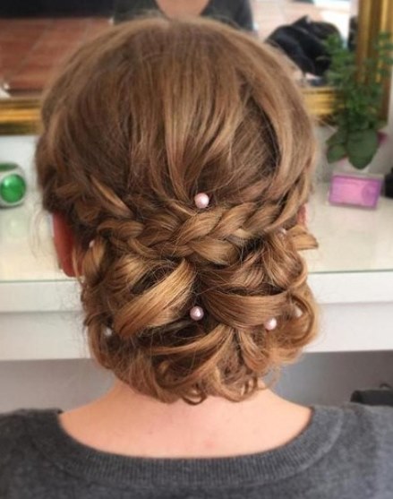 Low Pearl Updo- Braided updos