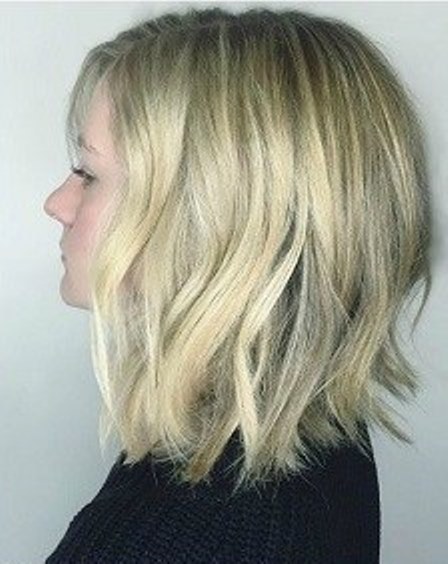 Medium Blunt Cut- Shoulder length haircuts