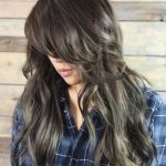 Messy Brunette Hair- Long hairstyles with bangs