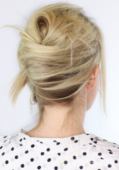 Messy French Twist updos
