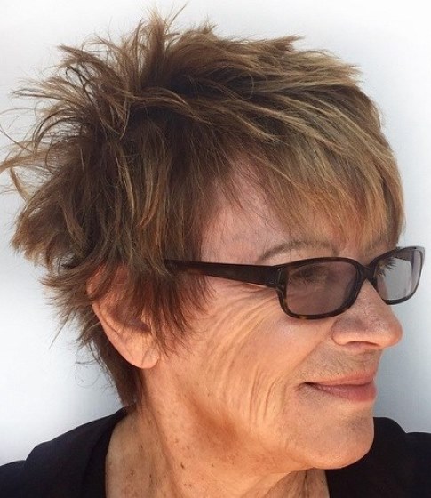 Messy Short Layers short hairstyles for women over 50