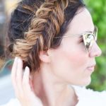 Messy Side Fishtail Updo- Fall hairstyles