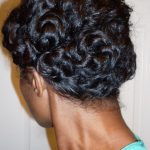 Pin Curled Twists Updos for natural hair
