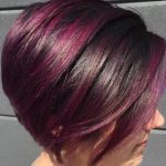 Purple Medium Bob Hairstyles