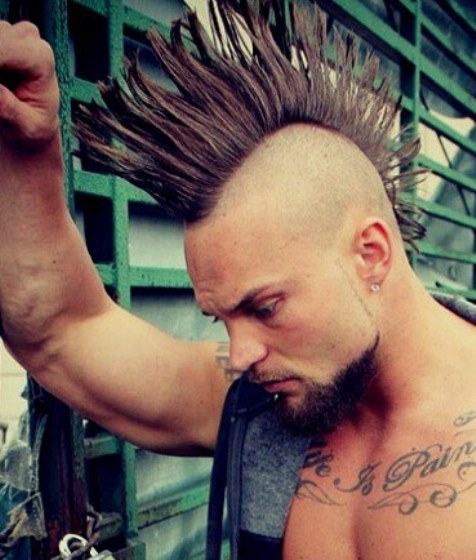 Real Shaved Mohawk hairstyles for men