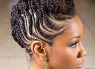 Latest Braided Mohawk Hairstyles and Updos Rolling Braided Mohawk Updo hairstyles
