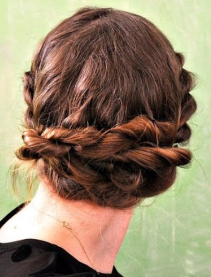 Rope Twist Updo- Loose Updos