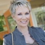 Ruffled Pixie short hairstyles for women over 50