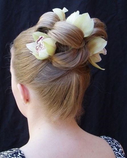 Sculpted Orchid Updo- Braided updos