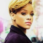 Short Pompadour- Rihanna’s short hairstyles