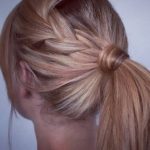 Side Braided Ponytail back to school hairstyles