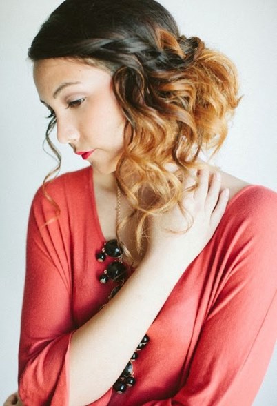 Side Curly Water Braid- Loose updos