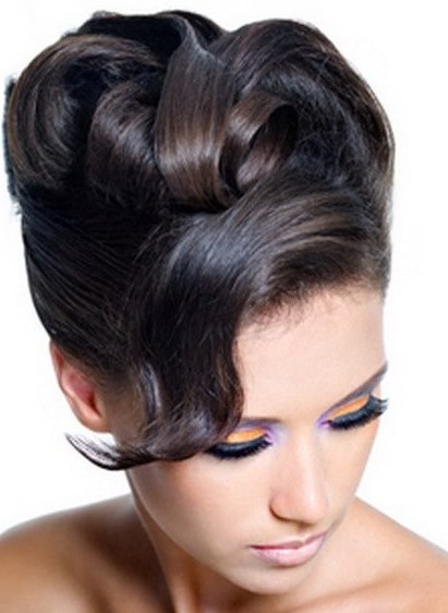 Sleek Retro Curls- Braided updos