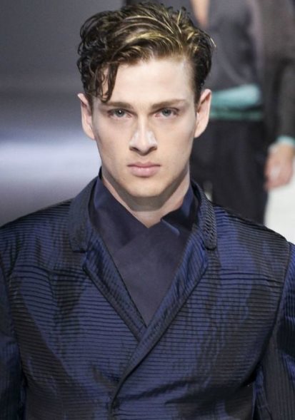 Slick Side Parted Wet Hair Look- Cool men hair looks