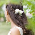 Soft Waves with Braid wedding hairstyles for long hair