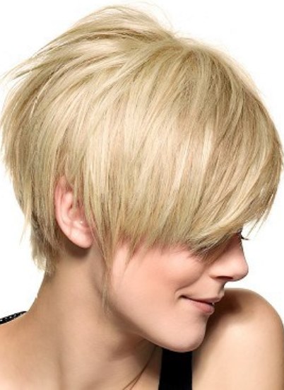 Spiky Cropped Bob- Straight hairstyles
