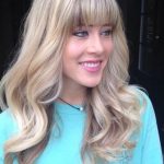 Thick Blonde Waves Long hairstyles with Bangs