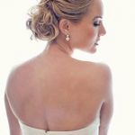 Tousled Chignon wedding hairstyles for long hair