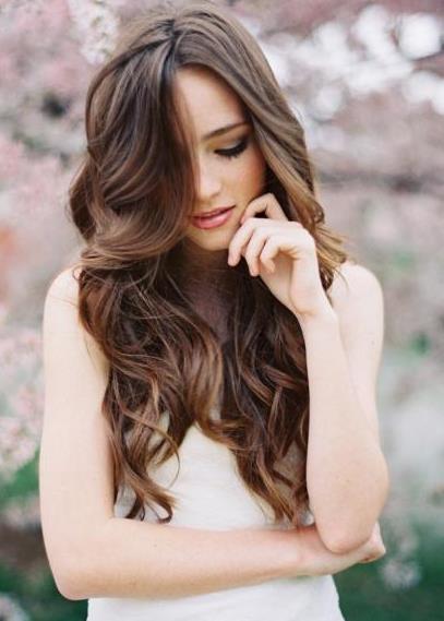 Tousled Waves wedding hairstyles for long hair