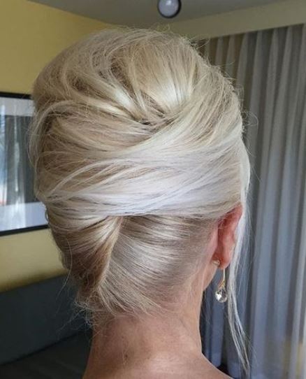 Twist with a Bouffant- French twist updos