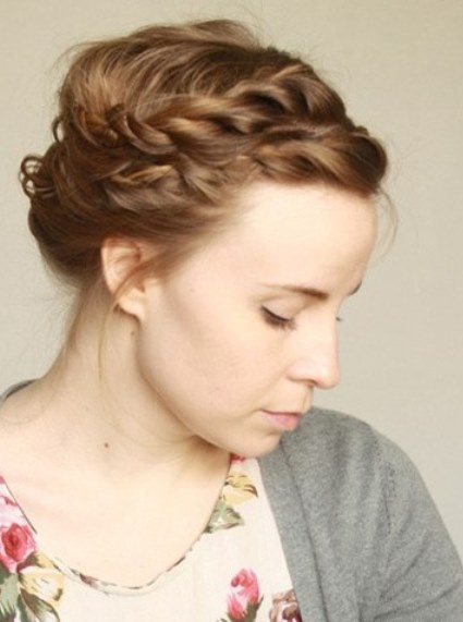 Twisted Bang- Braided bang hairstyles