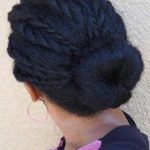 Twisted Bun- Curly hairstyles