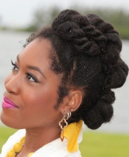 Twisted Updos for Natural Hair