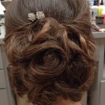 Twisted and Curled Low Bun hairstyles for prom