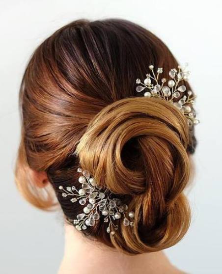 Two-Toned Twist wedding hair updos