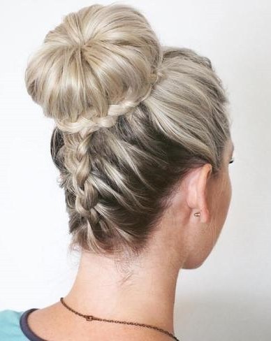 Upside Down Braided Bun- Braided updos