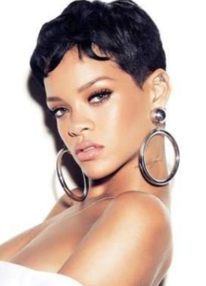 Very Short and Wavy- Rihanna's short hairstyles