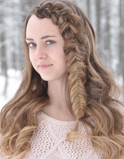 Viking Braided Bang hairstyles