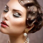 Vintage Updo with Polished Finger Waves- Wedding curly hairstyles