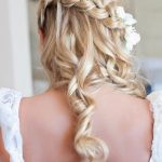 Waterfall Braid- Half up and half down wedding hairstyles
