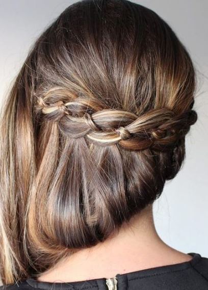 Waterfall Braid- Straight hairstyles