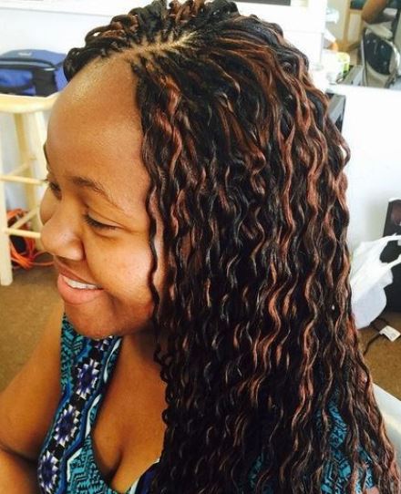 Wavy Tree Braids hairstyles