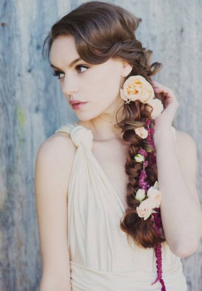 Whimsical Floral Braid- Bridal hairstyles