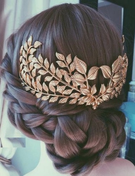 Woven Braided Bun- Bridal hairstyles
