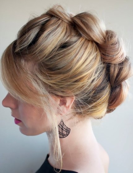 The Braid Hawk Homecoming Updo- Homecoming updos