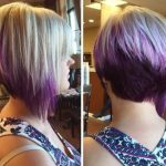 Darker Purple Ombre blonde bobs for women