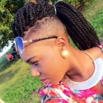 The Shaved Way kinky twist hairstyle